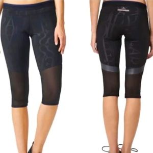Adidas by Stella McCartney Logo Black Capri Leggings - Size XS
